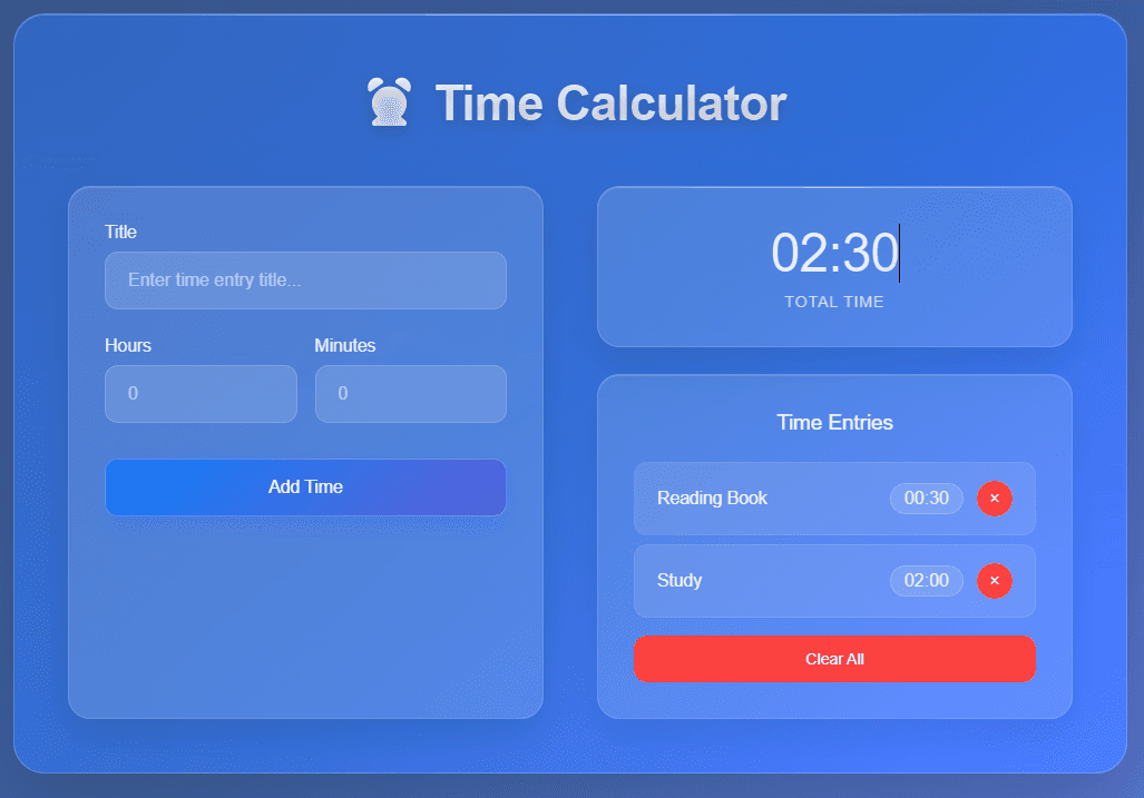Time Calculator